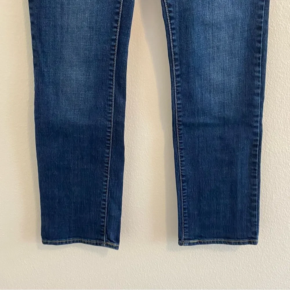Levis Straight Leg Classic Demi Curve Dark Denim Jeans Size 32M - Picture 5 of 11